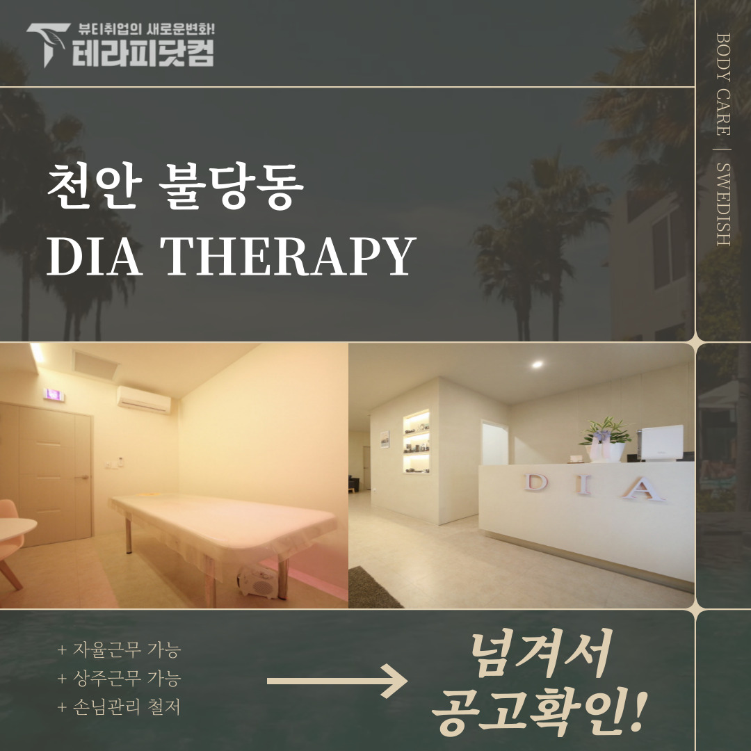 천안 불당동 [다이아테라피] 마사지구인구직 인스타 포스팅
